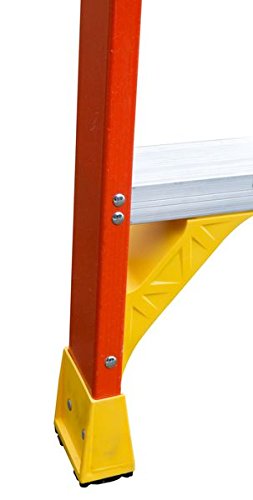 Podium Stepladder, 10 Ft, Fiberglass, 300Lb