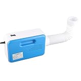 Rengue Asciugatrice Elettrica Portatile da 600 W Asciugatrice Multifunzionale per la Casa con Temperatura Costante a Convezione a 360 Gradi per Asciugatura Rapida di (BLUE Spina rotonda europea)