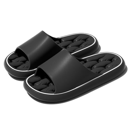 Geerta 2024 NEW Cloud Slides for Women and Men Pillow House Slippers with Drain Holes Soft Cushion Indoor Home Bathroom Pool Slides, Ultimate Comfort, Lightweight, Thick Sole, Non-Slip, Easy to Clean