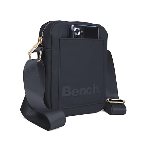 Bench City Girls Damen und Herren Mini Bag Umhängetasche Tasche Handtasche Schultertasche Crossbody-Tasche, graublau, 19 x 14 x 5 cm – Bild 5