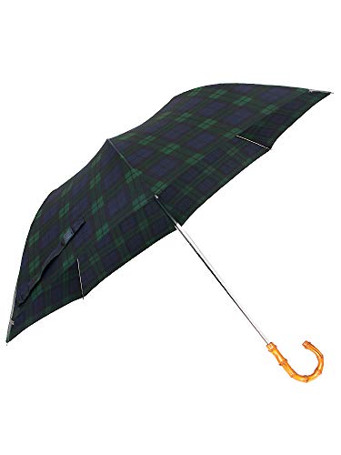 [フォックスアンブレラズ] FOX UMBRELLAS レディース 折りたたみ傘 ブラックウォッチ WHANGEE CROOK HANDLE TEL12 BLACKWATCH TARTAN [並行輸入品]