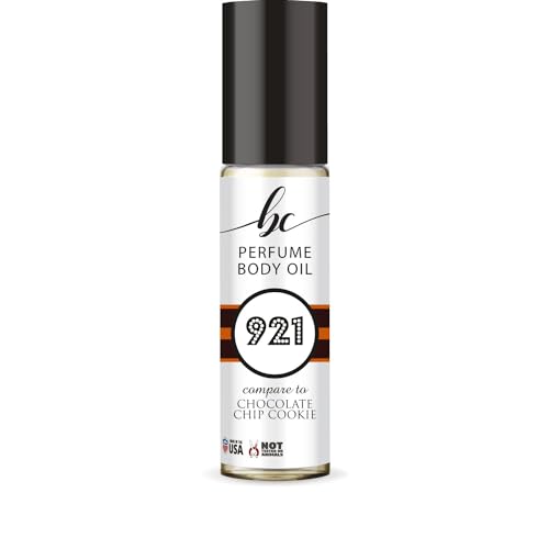 BIOCURA BC Perfume 921 Inspired by Chocolate chip Cookie For Women & Men Fragrance Body Oil Roll-On 0.3 Fl Oz/10ml