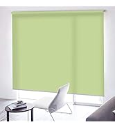 [カーテンくれない] 【15色】防炎・目隠し機能 ロールスクリーン「カラフルロールスクリーン」 仕様：チェーン式 操作位置：右 色：マスカット(PN325) サイズ：(幅)60cm×(丈)80cm