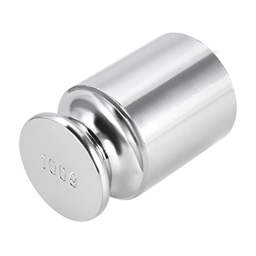 QUARKZMAN 100g Kalibriergewicht x 1 STK. verchromtes Stahlgramgewicht für digitale Schmuckwaagen und Gleichgewichtstest, [M1 Präzision]