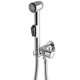 Dieses Set besteht aus einer hochwertigen Bidetbrause und einer Wandhalterung mit integriertem Absperrventil. Diese intelligente Lösung bietet noch mehr Sicherheit.