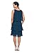 S.L. Fashions Women's Sleeveless Chiffon Tiered Cocktail Dress Petite and Missy, Midteal, 14P