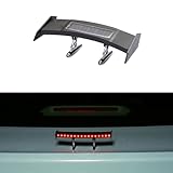 Car Spoiler Decal for Renault Zoe E-Tech Mégane E-Tech Electric Scénic E-Tech, Car Tail Decoration Spoiler Wing Flashing Warning Light, Rear Trunk Wing Boot Stickers Punch-Free Tail Light
