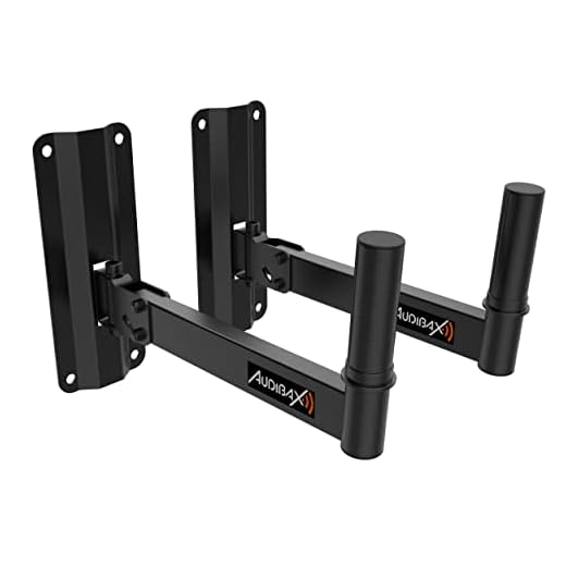 Audibax Neo 40 Soporte de Pared para Altavoz Profesional. Vaso 35mm (Pareja)