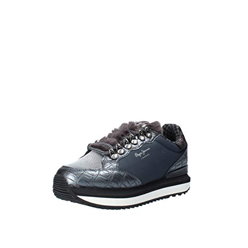 Pepe Jeans London Zion Fur, Scarpe da Ginnastica