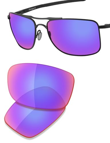Image of SAUCER Premium Replacement Lenses & Rubber Kits for Oakley Gauge 8 L OO4124 | UV400 Protection, Anti-Scratch, Precise Fit