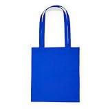 tote bag bleu electrique Sac tote bag bleu royale Générique SAC TOTE BAG BLEU en 100% coton, 105 g/m² / Sac Shopping Réutilisable et Durable