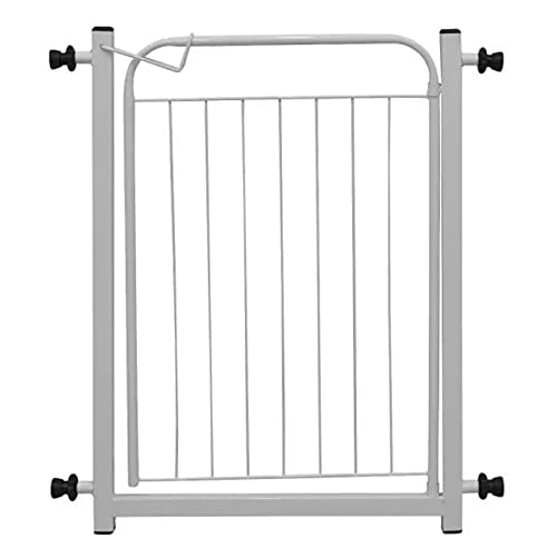 Portão Grade Pet Aramado para Cães Bebês 80 cm Branco