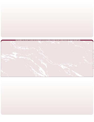 500 Blank Laser/Computer Checks Middle Style (Burgundy Marble)