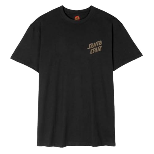 Santa Cruz Screaming Grizzly - Camiseta para hombre, Negro , M