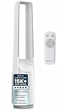 Pro Breeze Ventilateur Colonne Sans Pale - Ventilateur Tour Silencieux, Hauteur 101 cm avec 6 Vitesses, Oscillation 60°, Ventilateur Sans Lame Rafraichisseur d'Air Bladeless Blanc