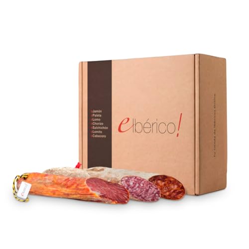 Eibérico - Pack Ibéricos de Cebo – ½ Lomo de Cebo Ibérico, ½ Chorizo Cular Ibérico, ½ Salchichón Cular Ibérico (600g c/u aprox.) – Embutidos Selección Premium