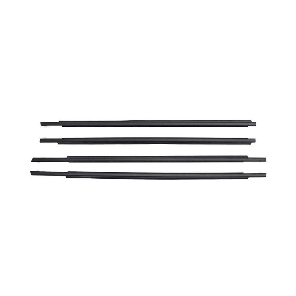 Xmsbcbcz Black Sealing Strip 4Pcs Window Moulding Trim For Toyota For Prius 1.5L 2004-2009 Weatherstrip Seal Side Door Glass Rubber Belt Waterproof 75710-47010