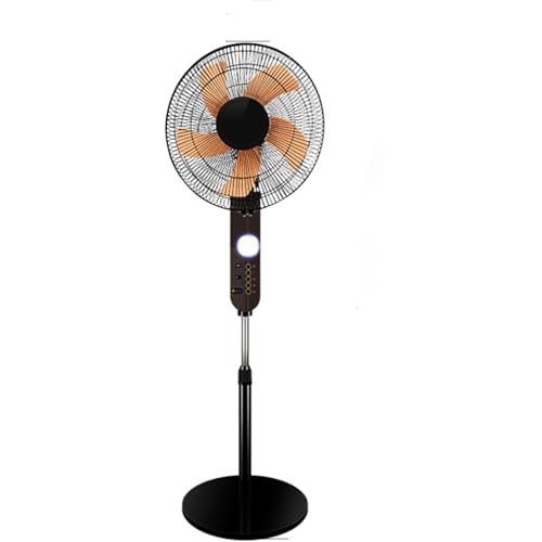 Ventilateur de sol solaire orientable à hauteur réglable avec batterie USB