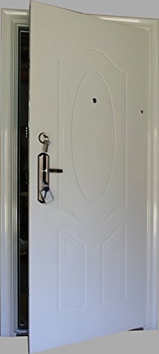 Preisvergleich Produktbild Machermann Tür, Wohnungstür, Sicherheitstür, Haustür,Innen und Außen Rechts 860x2050mm, weiß