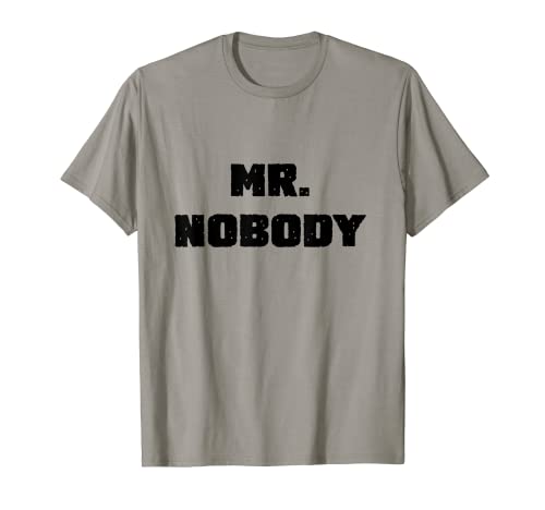 Signor Nessuno Nero Maglietta