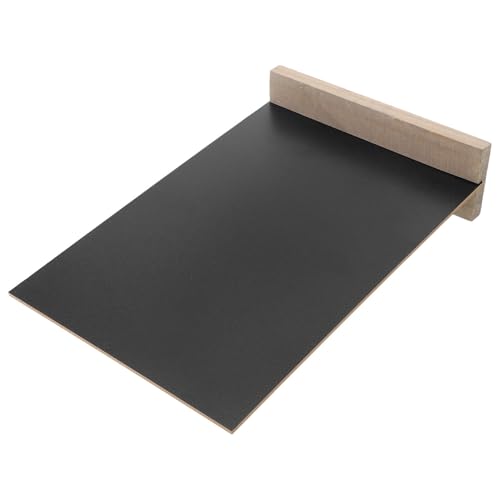NUOBESTY 1Pc Wooden Small Chalkboard with Base Practical Blackboard Message Board for Party Decoration Erasable and Reusable Tabletop Sign for Living Room Bedroom Events