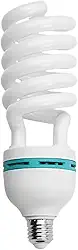 Lâmpada Tricool Espiral 135W para Iluminação Fotográfica 5500k - Compatível com Softbox Soquete E-27 Luz Branca (110)
