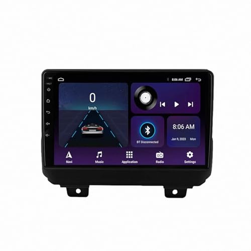 Navegación de video para evitar golpes al aparcar Jeep Wrangler JL con cámara trasera y CarPlay