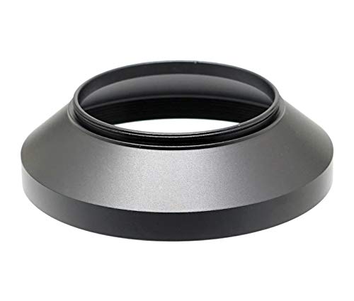 Image of Fotasy 39mm Wide Angle Metal Lens Hood Shade for Nikon Canon Sony Lenses, Black (LW39)