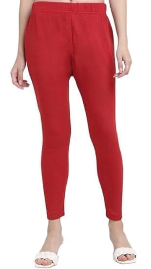 JAGMOOLYA Products Woolen Blend Women's & Girl’s Winter Wear Warm Woolen Plain Full Length Leggings Free Size (-image-14