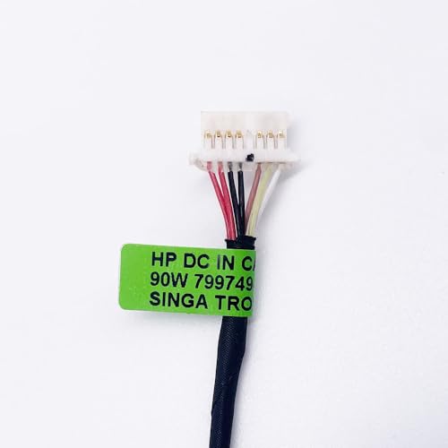 Cable DC-IN para HP 17-BS y TPN-W129 con conector de carga interior para portátiles de 17 pulgadas 5