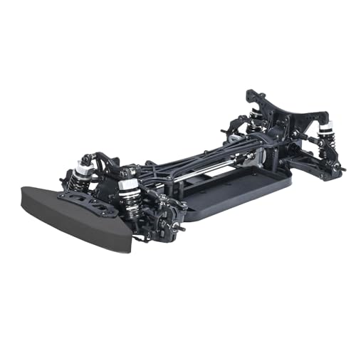 FullfunRC 1/10 Scale 4X4 On-Road Rolling Chassis Frame Kit - Hobby Grade RC Car Chassis for Adults,...