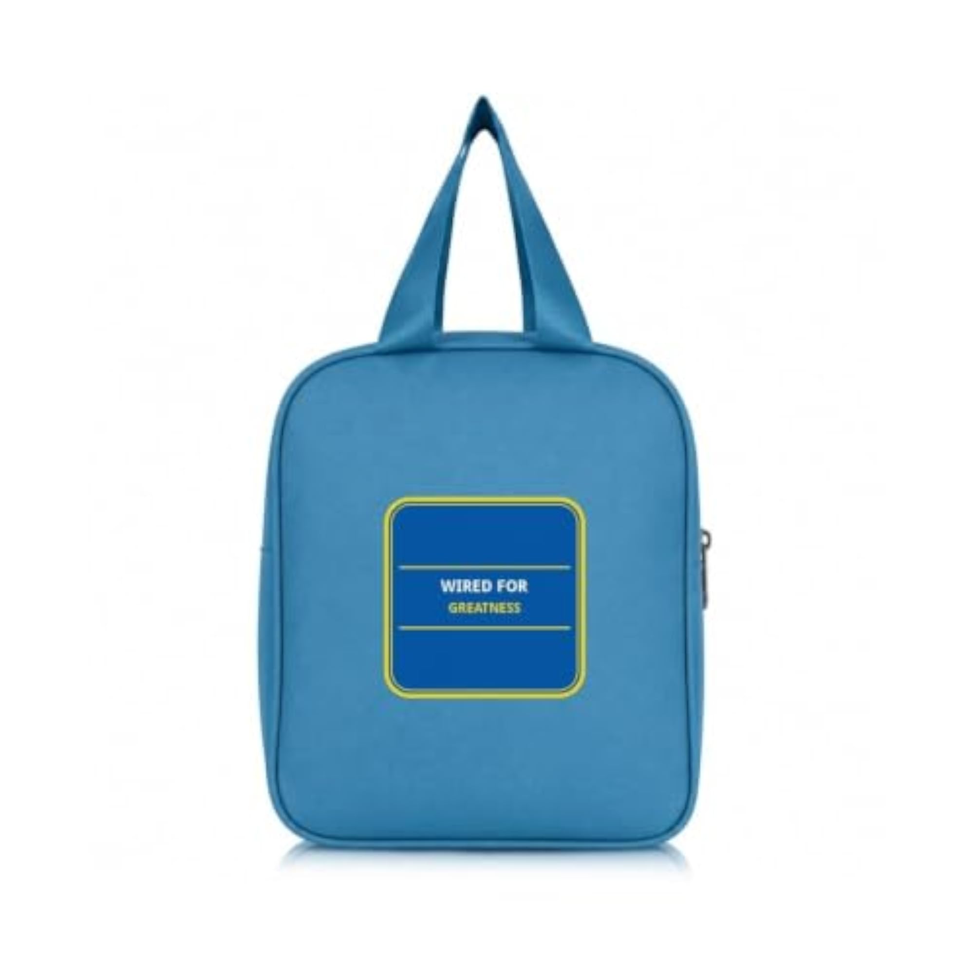 Portable Reusable Lunch Bag with Front Pocket and Zipper