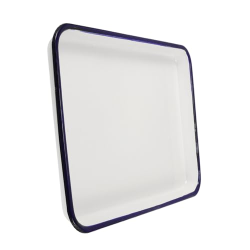 OUNONA Teglia Da Forno Smaltata in Ghisa Teglia Per Torte e Pizza Resistente Al Calore Usura Facile Da Pulire e Adatta Per Cucinare Arrosti e Dessert