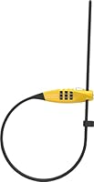 ABUS Kabelschloss Combiflex TravelGuard – Schloss zur Sicherung von Helm, Kinderwagen, Skiern und Gepäck – 45 cm Kabellänge – mit Zahlencode – gelb