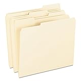 Pendaflex 62699 Archival-Quality File Folders, 1/3 Cut Top Tab, Letter, Manila (Box of 100)