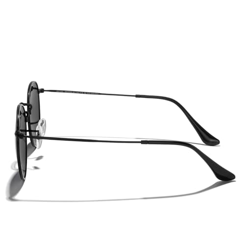 MERRY'S Trendy Round Metal Polarized Sunglasses for Women and Men Retro Classic Vintage Shades S64474