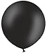 Produktbild Belbal 2 Fuß (61 cm) 60 cm groß Rund Latex Metallic Schwarz Hochzeit Luftballons  2 Stück