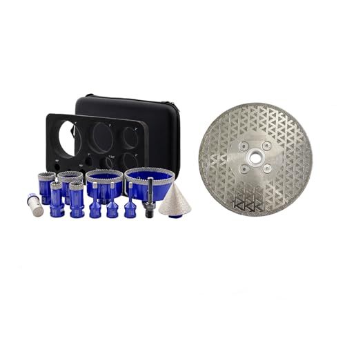 Kit de brocas de diamante para porcelana y mármol miniatura 1