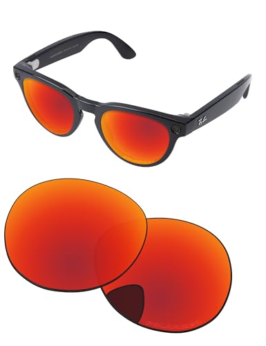 Image of Replacement Lenses for Ray-Ban Meta Headliner RW4009 & RW4013 50mm AI Glasses - Photochromic, Anti Blue Light Lens