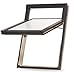 Produktbild hochwertiges Holz Dachfenster Topschwing mit Eindeckrahmen und Dauerlüftung 78x118 cm M6 M06 auch kompatipel zum Austauch vorhandener alter Velux Dachfenster