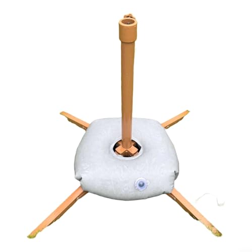 CNANRNANC Base de paraguas de metal portátil con bolsa de agua de anclaje de tierra para actividades al aire libre de la playa del jardín(4)