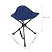 RNXRZANK Portable Tripod Stool for Camping and Travel with Shoulder Strap, Blue