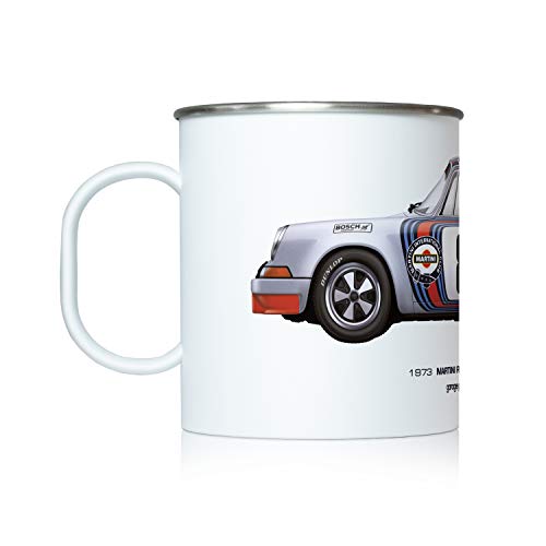 Coffee Mug Illustrated with 1973 Martini Racing (Targa Florio), from GarageProject101
