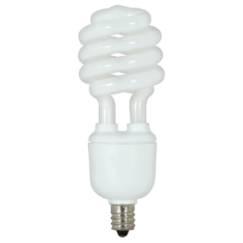 Satco S7366 13-Watt Candelabra Base T2 Mini Spiral Cover