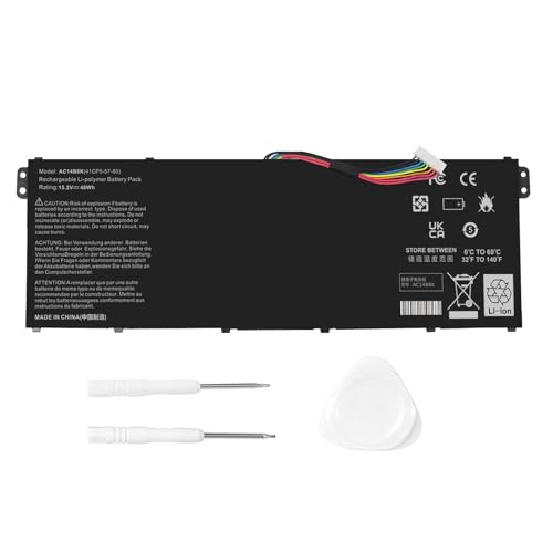 ASUNCELL 15.2V/48Wh AC14B8K AC14B3K Batería del Ordenador portátil para Acer Chromebook 13 15 C810 C910 CB3 531 CB5 571 Aspire R3 131T Aspire 5 A515 51 Swift 3 SF314 51 SF314 52 Nitro 5 AN515 51