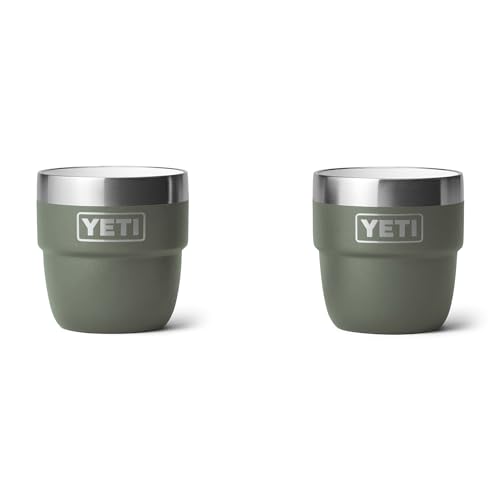Image of YETI Rambler 4 oz Stackable Cup, Stainless Steel, Vacuum Insulated Espresso /Coffee Cup, 2 Pack