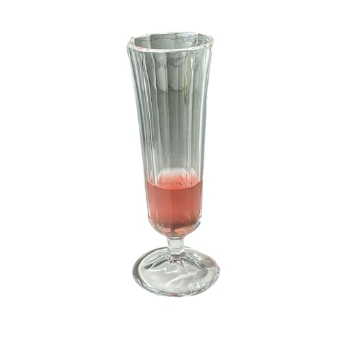 Copa de champán para trompeta de cristal retro duradera simple y exquisita, para alivio de minorías francesas