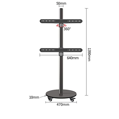 Soporte móvil para TV de 37-75 pulgadas con ruedas miniatura 2