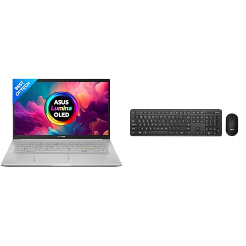 Image of ASUS VivoBook K15 OLED (2021), 15.6 inch (39.62 cms) FHD OLED, Intel Core i3-1115G4 11th Gen, Thin and L