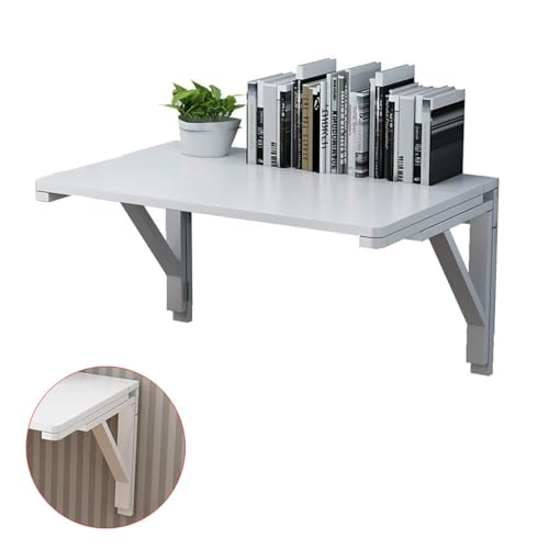 Table d'étude murale pliante rabattable et stable de 60x40cm pour aménagement de petit espace